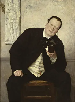 Portrait of the journalist Godfrey Renholm, 1880