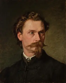 Portrait of Jozef Jaroszynski, c1860. Creator: Leopold Loeffler