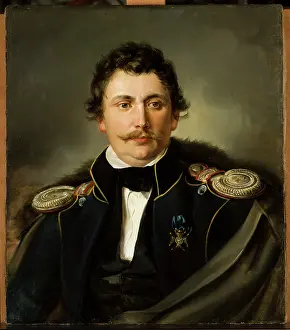 Jozef Prints: Portrait of Jozef Patelski, 1844. Creator: Jan Nepomucen Glowacki