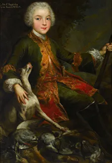 Portrait of Jozef Sapieha (1737-1792), c. 1740. Artist: Mirys, Augustyn (1700-1790)
