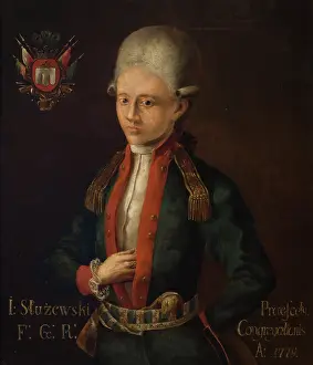 Named Prints: Portrait of Jozef Sluzewski, Later General (Copy), 1779, 1896. Creator: Unknown
