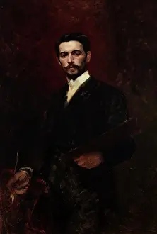 Jozef Prints: Portrait of Jozef Unierzyski, c1887. Creator: Stanislaw Jakub Rostworowski