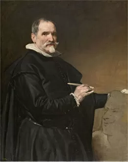 Velazquez Gallery: Portrait of Juan Martinez Montanes (1568-1649), 1635-1636. Creator: Velazquez
