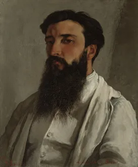 Courbet Gustave Prints: Portrait of Jules Bordet, 1870. Creator: Gustave Courbet