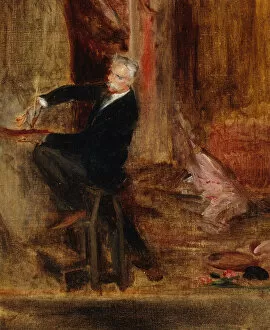 Blanche Gallery: Portrait of Jules Cheret (1836-1933) in his studio, 1892