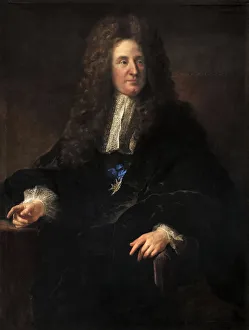 Portrait of Jules Hardouin-Mansart (1646-1701). Artist: Troy, Francois, de (1645-1730) Portrait of Jules Hardouin-Mansart (1646-1701). Artist: Troy, Francois, de (1645-1730)