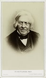 Albumin Photo Gallery: Portrait of Jules Michelet (1798-1874), c. 1870. Creator: Photo studio Reutlinger