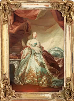 Carl Gustaf 1711 1793 Gallery: Portrait of Juliane Marie (1729-1796), Queen of Denmark and Norway