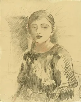 Artists Daughter Prints: Portrait of Julie Manet, 1890. Creator: Berthe Morisot