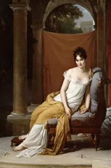 Relaxation Collection: Portrait of Juliette Recamier, 1805. Artist: Francois Pascal Simon Gerard