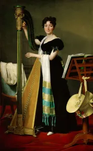 Jacques Louis 1748 1825 Prints: Portrait of Juliette de Villeneuve (1802-1840), niece of Julie Clary-Bonaparte, 1824