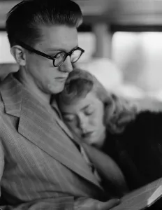 Cooper Bob Prints: Portrait of June Christy and Bob Cooper, 1947 or 1948. Creator: William Paul Gottlieb