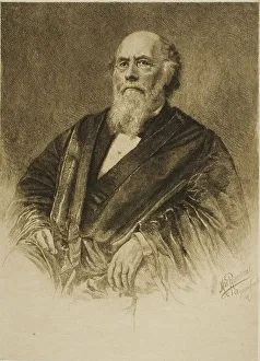 Supreme Court Prints: Portrait of Justice Stephen Field, 1890. Creator: Max Rosenthal