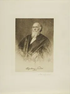 Supreme Court Prints: Portrait of Justice Stephen Field, 1890. Creator: Max Rosenthal