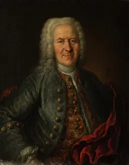 1730s Prints: Portrait of Justinian von Holzhausen, c1735-1745. Creator: German Master