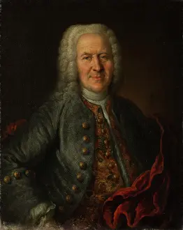 1730s Prints: Portrait of Justinian von Holzhausen, c1735-1745. Creator: German Master