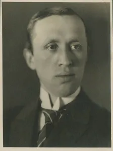 Prague Collection: Portrait of Karel Capek (1890-1938), 1930. Creator: Photo studio Vanek, Prague