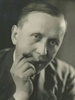 Capek Collection: Portrait of Karel Capek (1890-1938), c. 1930. Creator: Anonymous