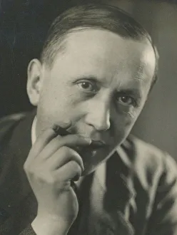 Czechia Prints: Portrait of Karel Capek (1890-1938), c. 1930. Creator: Anonymous
