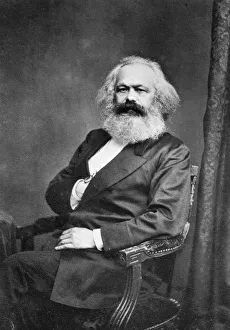 Marx Prints: Portrait of Karl Marx (1818-1883), before 1875