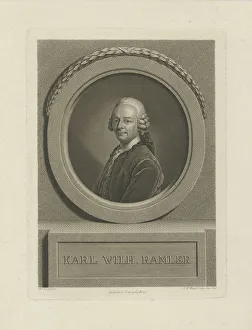 Portrait of Karl Wilhelm Ramler (1725-1798), 1774. Creator: Bause, Johann Friedrich (1738-1814)