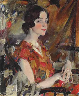 Portrait of Kate, 1926. Creator: Feshin (Fechin), Nicolai Ivanovich (1881-1955)