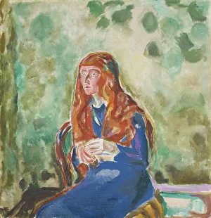 Munch Prints: Portrait of Käte Perls, 1913. Creator: Munch, Edvard (1863-1944)