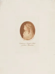 1800 Prints: Portrait of Katharina Josepha Ritter, nee Baumann (11763-1849), c. 1800. Creator: Karcher