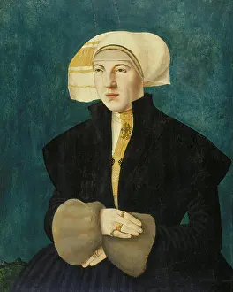 Abel Prints: Portrait of Katharina von Holzhausen, nee Breder von Hohenstein, 1523. Creator: Hans Abel