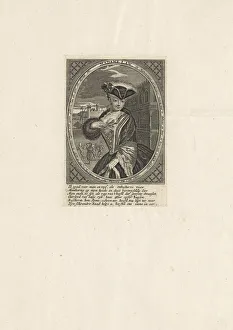Gambler Prints: Portrait of Katherine Seigneur, nee Knowles (1669-1747), John Laws wife, 1720