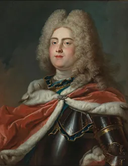 Saxony Prints: Portrait of the King Augustus III of Poland (1696-1763)