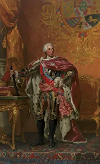 Anton Raffael Mengs Prints: Portrait of King Charles III of Spain, 1765-1766. Creator: Anton Raphael Mengs