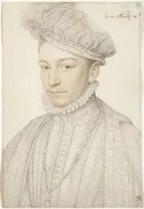Riots Prints: Portrait of King Charles IX of France (1550-1574)