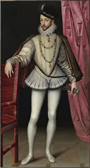 Protestantism Gallery: Portrait of King Charles IX of France (1550-1574), c. 1570