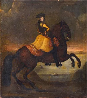Portrait of the King Charles XII of Sweden (1682-1718)