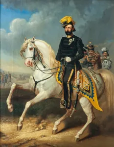 Portrait of the King Charles XV of Sweden (1826-1872), Mid of the 19th cen Artist: Kiorboe, Carl Fredrik (1799-1876)