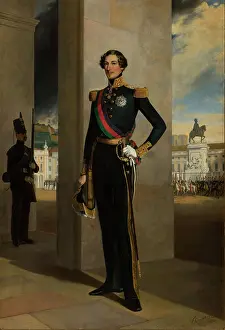 Portrait of King Ferdinand II of Portugal (1816-1885), 1845. Creator: Krumholz, Ferdinand (1810-1878)