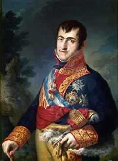 Portrait of King Ferdinand VII of Spain, 1814-1815. Artist: Lopez Portana, Vicente (1772-1850)