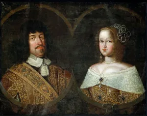 Frederick Iii Collection: Portrait of King Frederick III of Denmark (1609-1670) and Sophie Amalie (1670-1710)