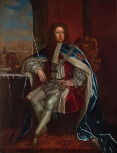 Kneller Prints: Portrait of the King George I of Great Britain (1660-1727)