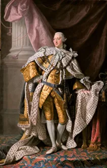 Portrait of the King George III of the United Kingdom (1738-1820) in his Coronation Robes, ca 1770 Portrait of the King George III of the United Kingdom (1738-1820) in his Coronation Robes, ca 1770