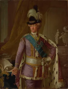 Portrait of King Gustav III of Sweden (1746-1792), 1779. Creator: Krafft, Per, the Elder (1724-1793)