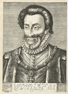 Henry The Great Prints: Portrait of King Henry IV of France, ca. 1600. Artist: Goltzius, Hendrick (1558-1617)