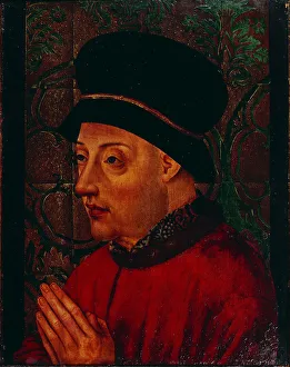 Portrait of King John I of Portugal (1357-1433), Early 15th cen Artist: Anonymous