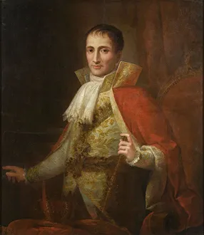 Joseph Bonaparte Collection: Portrait of King Joseph I of Spain (1768-1844). Artist: Flaugier, Josee (1757-1812)
