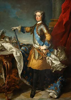 World History Prints: Portrait of the King Louis XV (1710-1774)