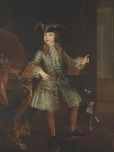 The Well Beloved Prints: Portrait of the King Louis XV (1710-1774) as Child, 1717