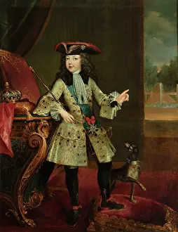 World History Prints: Portrait of the King Louis XV (1710-1774) as Child