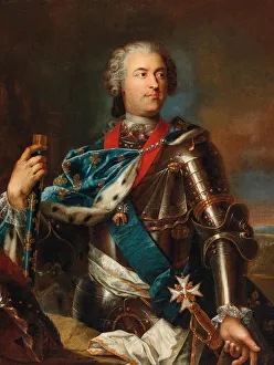Portrait of the King Louis XV of France (1710-1774). Creator: Heilmann