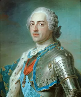 Mus And Xe9 Gallery: Portrait of the King Louis XV of France (1710-1774), ca 1748